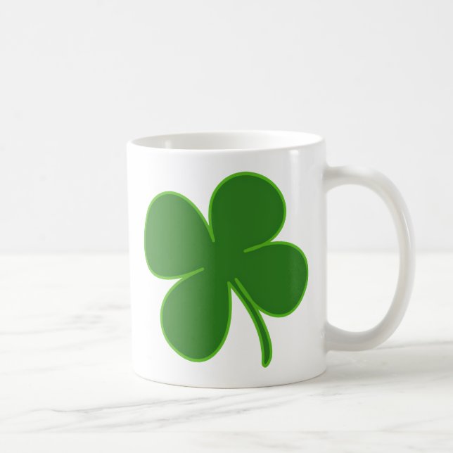 Lucky Green Kleeblatt Kaffeetasse (Rechts)