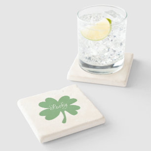Lucky Green Kleeblatts St. Patrick's Day Custom Steinuntersetzer