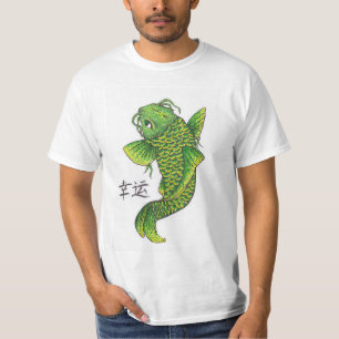 Lucky Green Koi Fish Carp T-Shirt