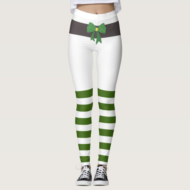Lucky Green Leprechaun Socks St. Patrick's Day Leggings (Vorderseite)