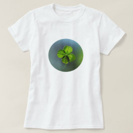 Lucky Green Vierblättriges Kleeblatt Irish Kleebla T-Shirt