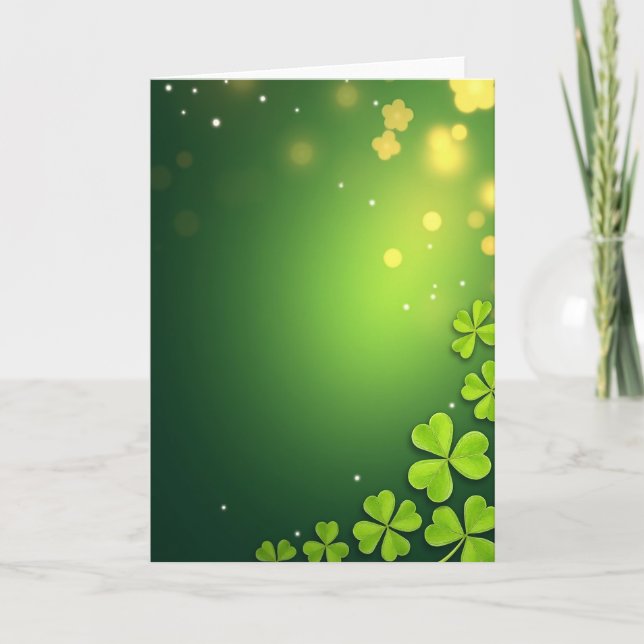 Lucky Greens Spring Time Card Karte (Vorderseite)
