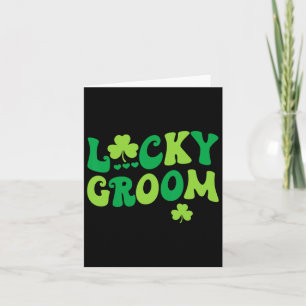 Lucky Groom Bride Paare Matching Wedding St Patr Karte
