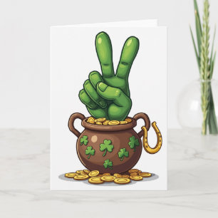 Lucky Hand Goldtopf Irish Card Karte