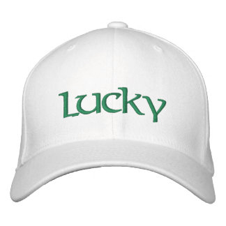 LUCKY HAT BESTICKTE BASEBALLKAPPE