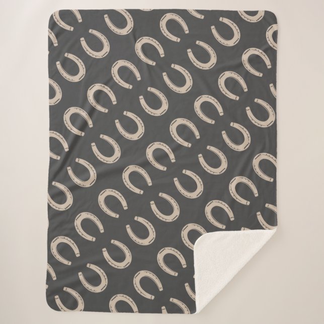 Lucky Horse Shoe Sherpadecke (Vorderseite)