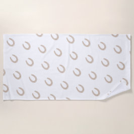 Lucky Horse Shoe Strandtuch