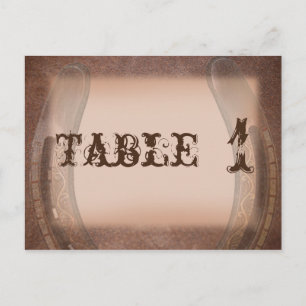 Lucky Horseshoe auf der Tischnummer Brown Leather