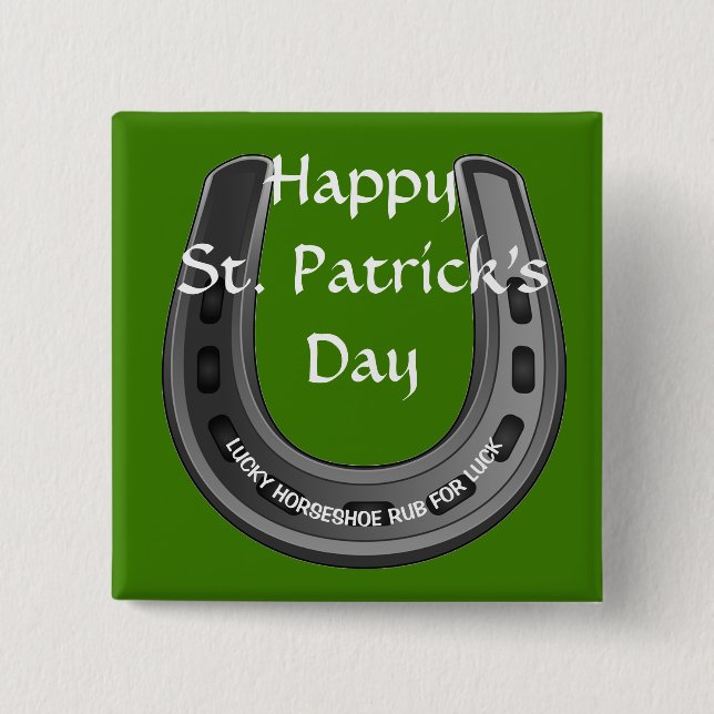 Lucky Horseshoe Button (Vorderseite)