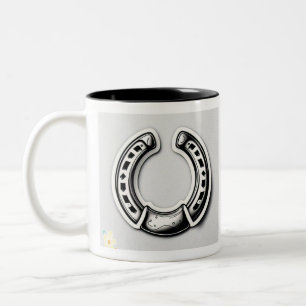 "Lucky Horseshoe Ink" Zweifarbige Tasse