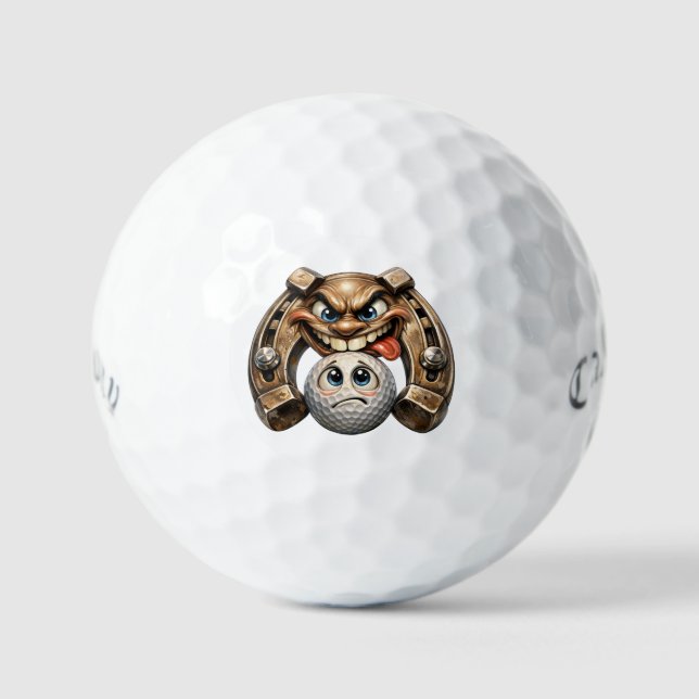 Lucky Horseshoe Supersoft Golfbälle (Vorderseite)