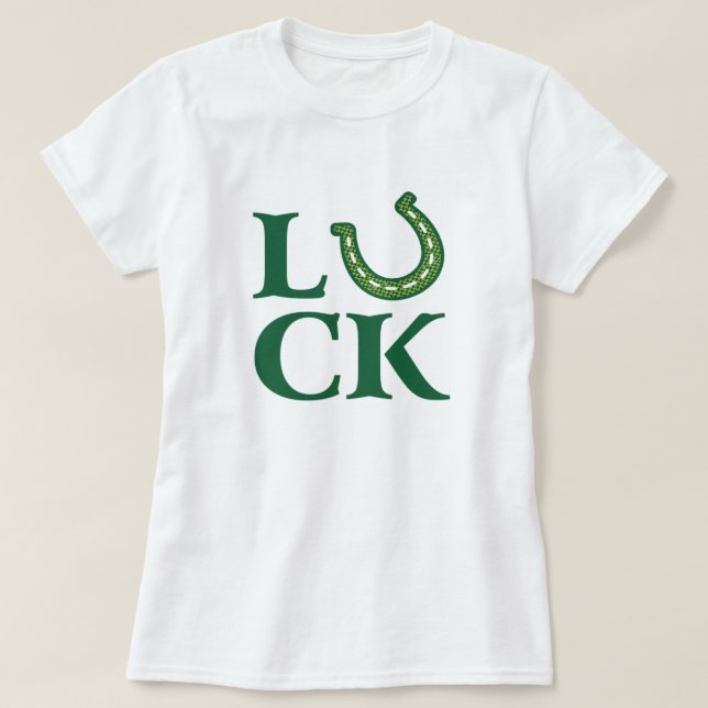 Lucky Horseshoe Tattoo Design Shirt (Design vorne)