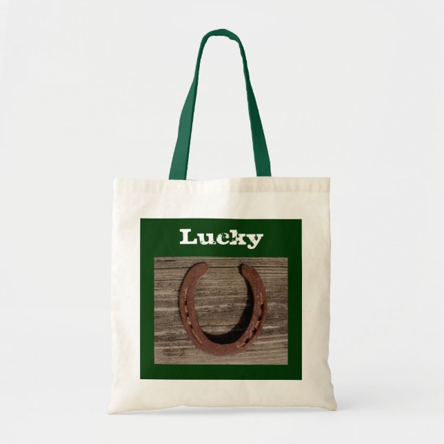 Lucky Horseshoe Tote Bag Tragetasche (Vorne)