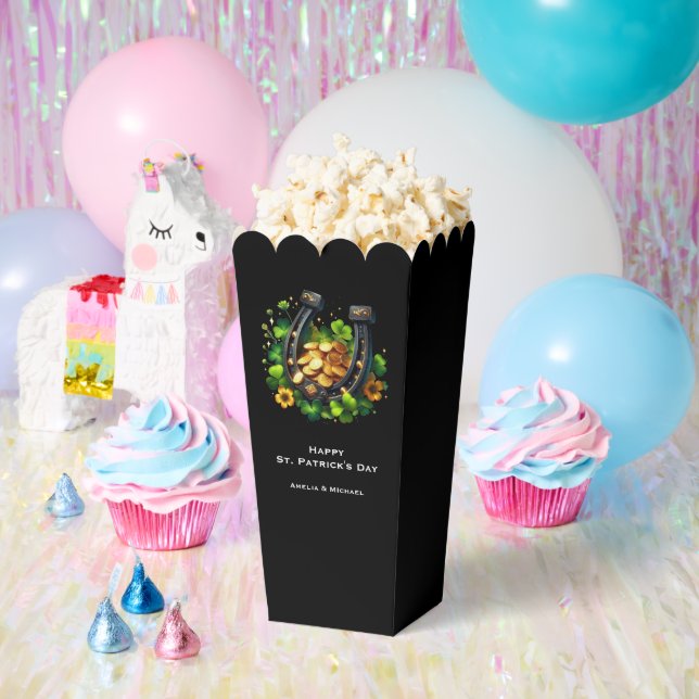 Lucky Horseshoe und Gold Coins St. Patrick's Day Geschenkschachtel (Party)