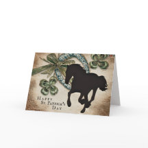 Lucky Horseshoe und Horse St. Patrick's Day