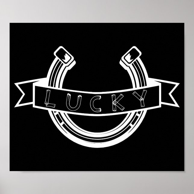 Lucky Horseshoe Viel Glück Poster (Vorne)