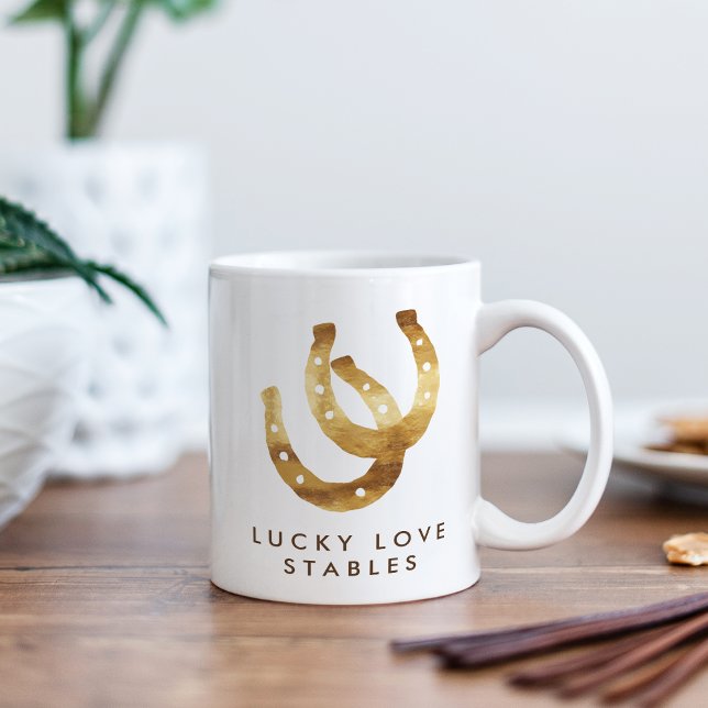 Lucky Hufeisen maßgeschneidert Kaffeetasse (Von Creator hochgeladen)