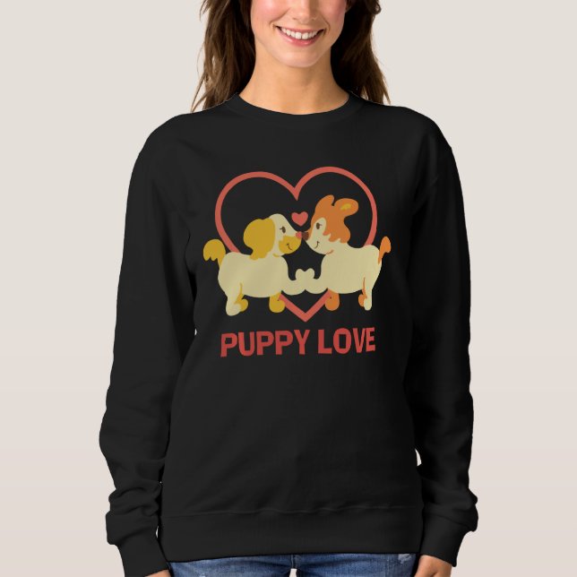 Lucky Hund Animal Rescue Puppy Liebe Pullover (Vorderseite)