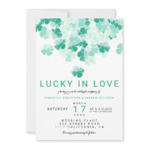 Lucky in der Liebe grüner Klee St Patrick schicke 