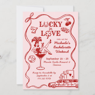 Lucky in der Liebe Vegas Bachelorette Wochenende D Einladung