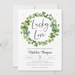 Lucky in Liebe Bridal Dusche Einladung