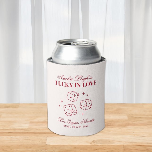 Lucky in Liebe Cocktails Bachelorette Wochenende Dosenkühler (Von Creator hochgeladen)