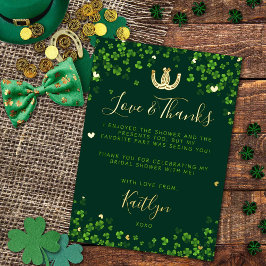 Lucky In Liebe St. Patrick's Day Brautparty Real Folieneinladung