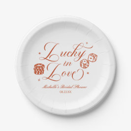 Lucky In Love Playing Card Casino Bridal Shower Pappteller