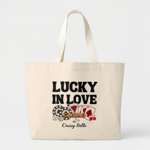 Lucky In Love Vegas Junggesellinnenabschied Jumbo Stoffbeutel