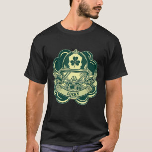 Lucky Irish American St Patricks Day Feuerwehrmann T-Shirt