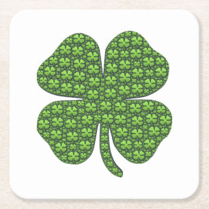Lucky Irish Clover Rechteckiger Pappuntersetzer