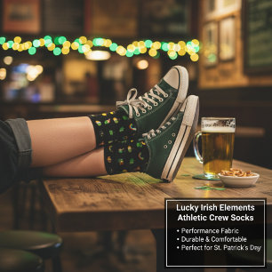 Lucky Irish Elements Athletic Crew Socks Socken