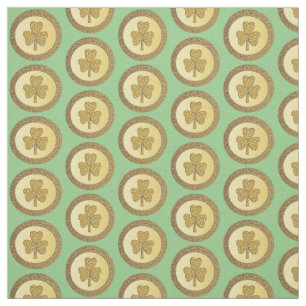 Lucky Irish Kleeblatt Gold Coin Craft Stoff