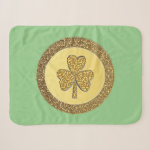 Lucky Irish Kleeblatt Gold Coin Sherpadecke