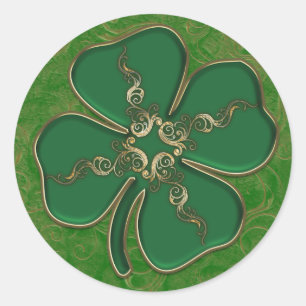 Lucky Irish Kleeblatt Stickers