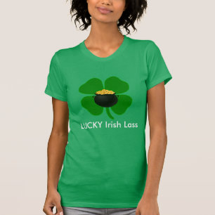 Lucky Irish Lass St Patrick's Day T - Shirt