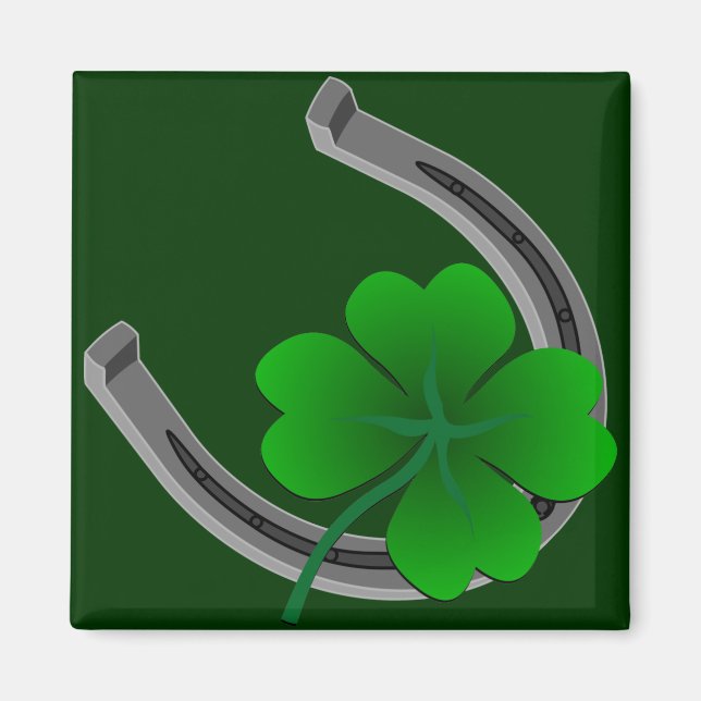 Lucky Irish Magnet Shirt St. Patricks Wohngestaltu (Vorne)
