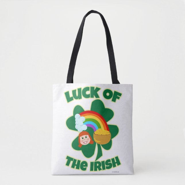 Lucky Irish Niedlich Kleeblatt Cartoons (Vorderseite)
