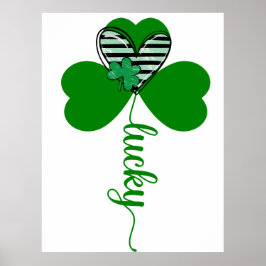 Lucky Irish St Patrick's Day Blume Poster