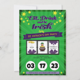 Lucky Irish St. Patrick's Day Party Einladung