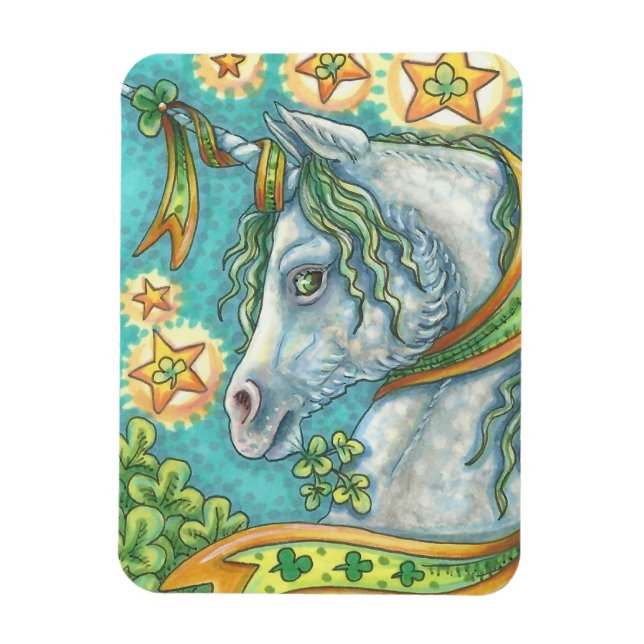 Lucky Irish Unicorn ST. PATRICK'S DAY MAGNET (Vertikal)