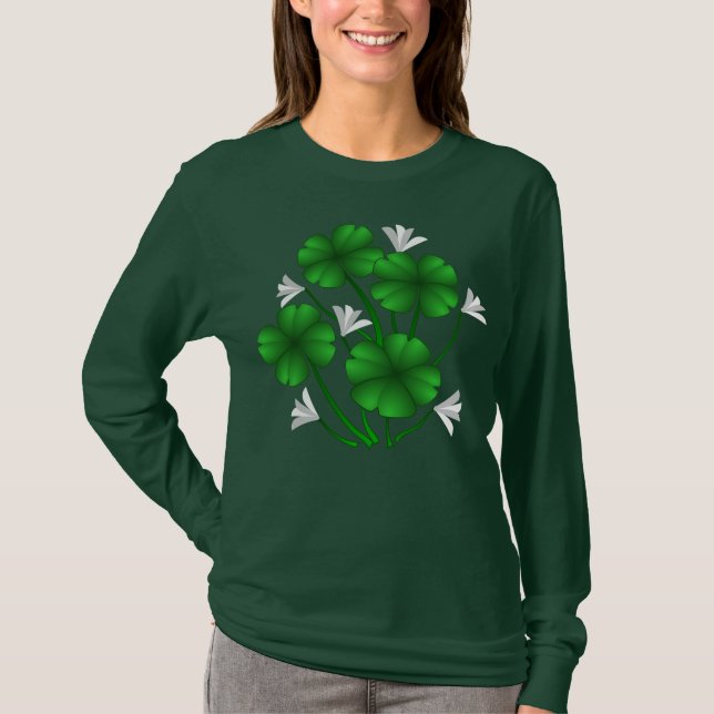 Lucky Irish Women's Shirt St. Patrick's Lady Shirt (Vorderseite)