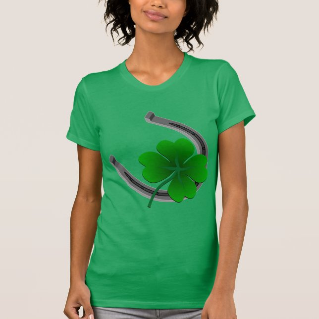 Lucky Irish Women's Shirt St. Patrick's Lady Shirt (Vorderseite)