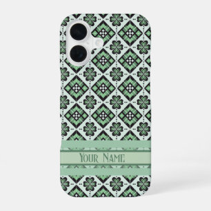 Lucky Kariert Clover Pattern iPhone 16 Hülle