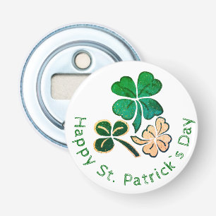 Lucky Kleeblatt Clover Happy St Patrick`s Day Flaschenöffner