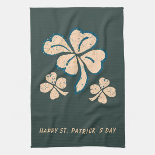 Lucky Kleeblatt Clover Happy St Patrick`s Day Geschirrtuch