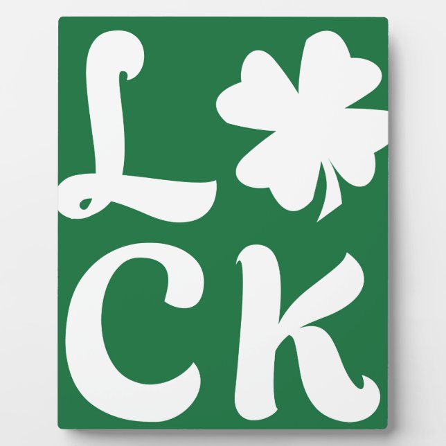 Lucky Kleeblatt Fotoplatte (Vorderseite)