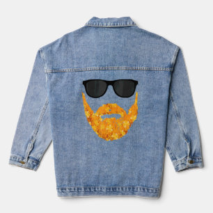 Lucky Kleeblatt Funny Beard Man St Aptrick T - Shi Jeansjacke