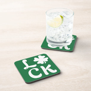 Lucky Kleeblatt Getränkeuntersetzer