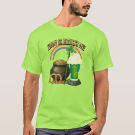 Lucky Kleeblatt Horseshoe Irish Pride T - Shirt